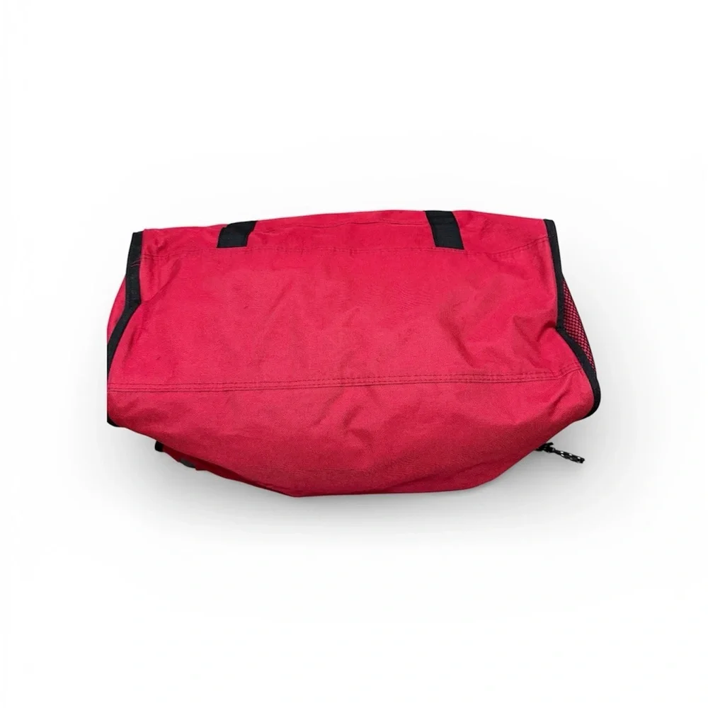 Large Red Black Duffel Bag Travel Gym Sports